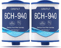 6CH-940 Spa Filter Compatible PWW50P3 FC-0359 2-Pack - 45 sq.ft