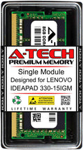 A-Tech 8GB DDR4 2400MHz SODIMM for Lenovo IDEAPAD 330-15IGM - Reliable