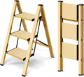 Taranta 3 Step Ladder Lightweight Folding Step Stool - Stable Reach
