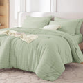 Twin XL Seersucker Comforter Set - All Season Soft Bedding