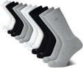 Calvin Klein Mens Crew Socks 12 Pack - Cushioned Breathable Crew