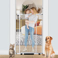 55.1 Inch Tall Baby Gate Auto Close Dog Gate - Extra Tall Safety