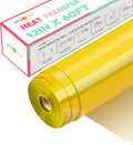 Heat Transfer Vinyl Yellow HTV Roll 12 x 60ft - Easy Cut & Weed
