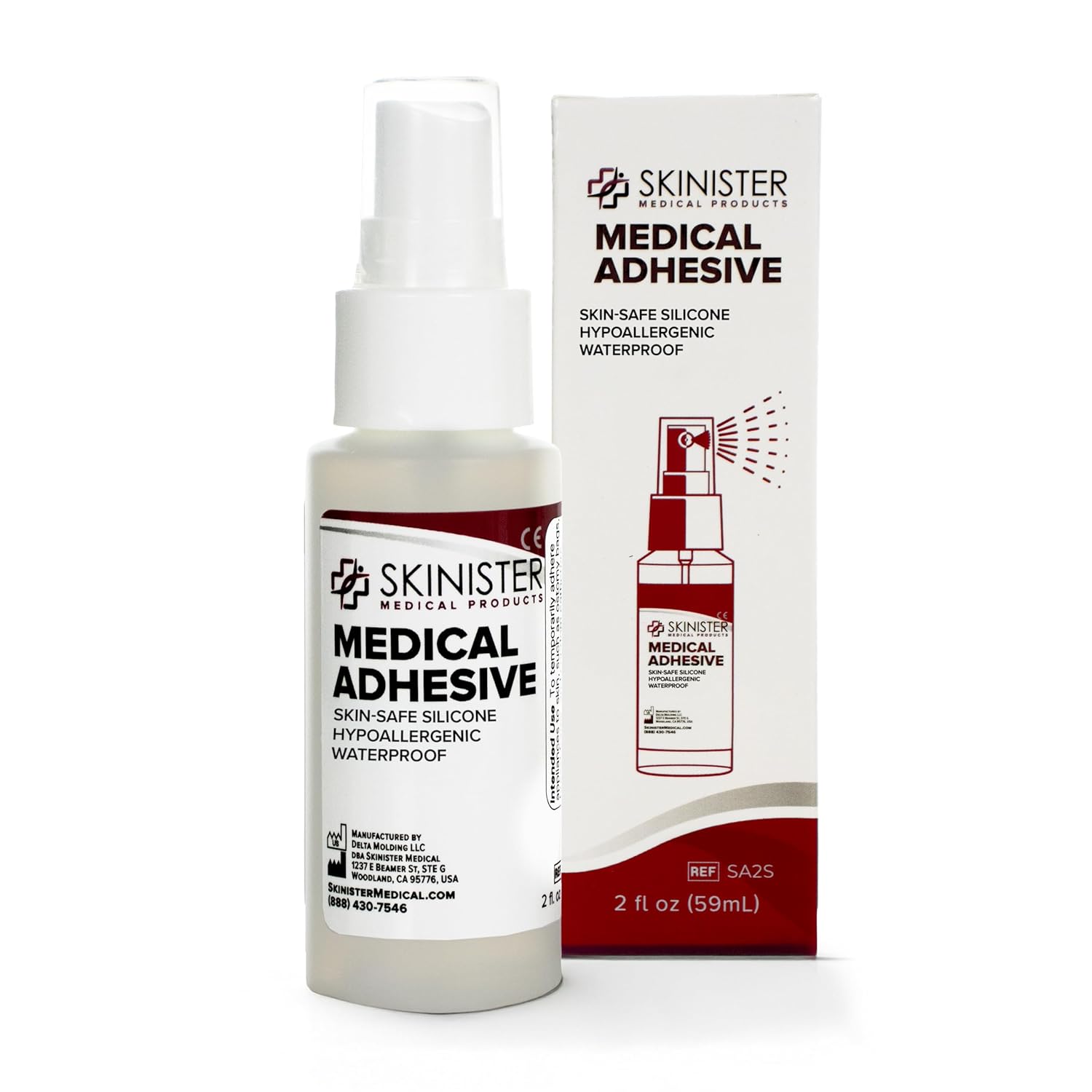 Medical Adhesive Spray for Ostomy Bags and Prosthetics Use