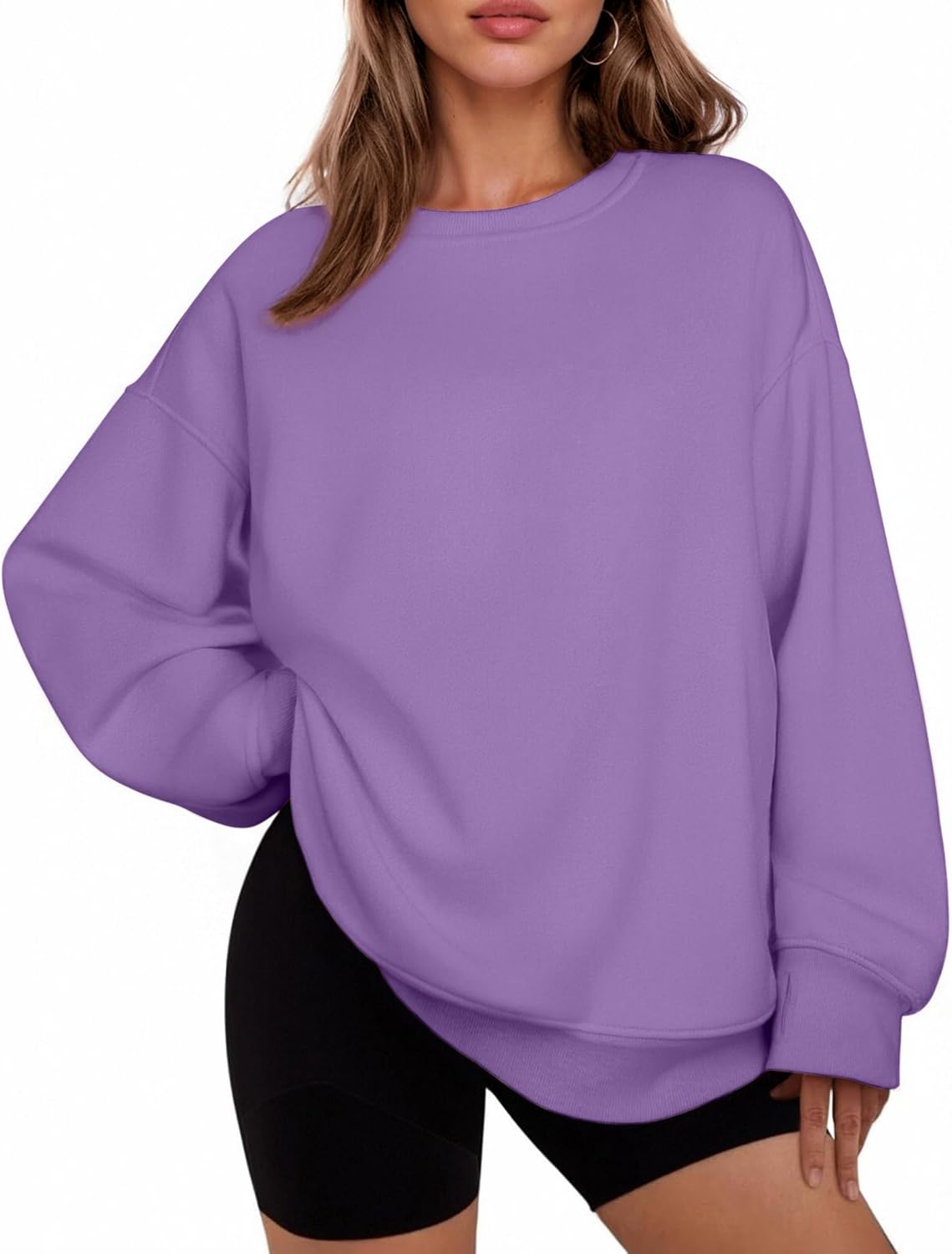 Cozy Oversized Sweatshirt with Thumbholes by PINSPARK