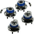 TRQ 4 Piece Front Rear Wheel Bearing & Hub Assembly Set - Direct Fit