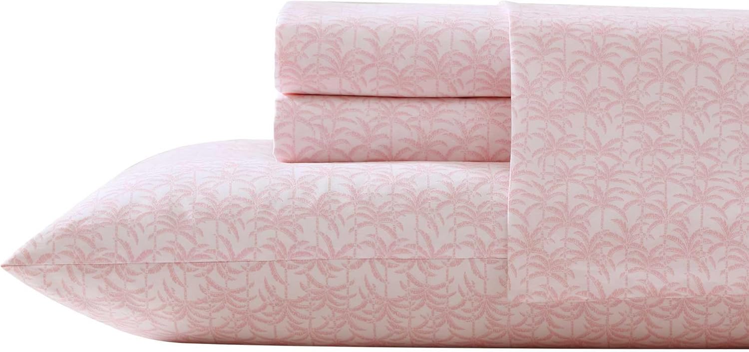 Tommy Bahama Queen Sheet Set - Breathable Percale Cotton Bedding