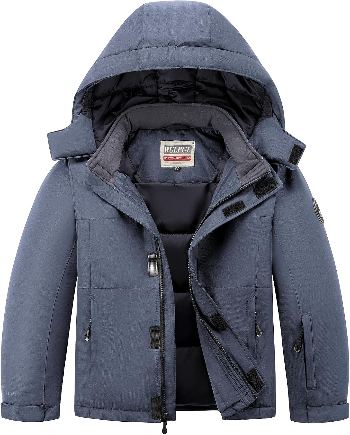 WULFUL Waterproof Ski Jacket - Warm Fleece - Kid's Winter Snow Coat