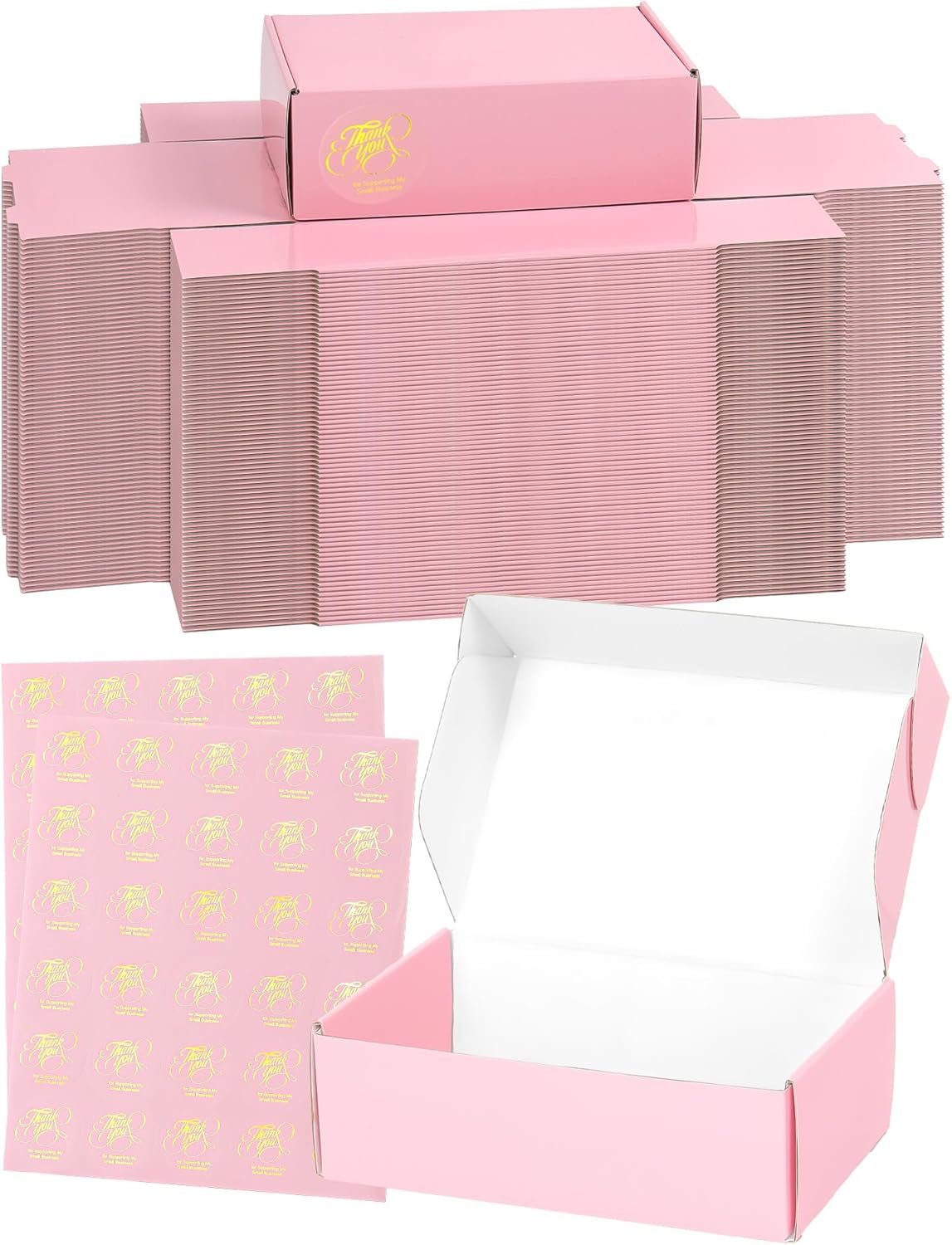 Small Shipping Boxes 6x4x2 Inch 50 Pack for Gift Packaging
