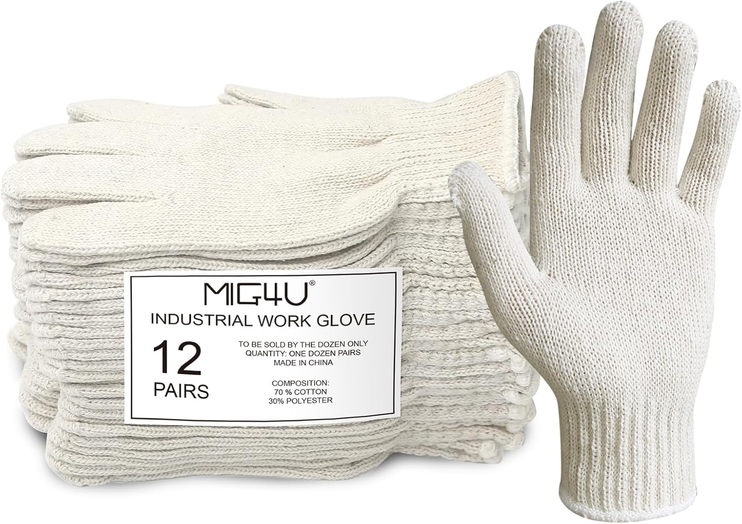 Cotton Work Gloves - Heat Protection for BBQ