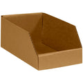 BOX USA BBINMT612K Open Top Bin Boxes 6 in x 12 in x 4 1/2 in - Pack
