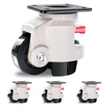 Industrial Grade Leveling Casters Set of 4 for Heavy Duty Use