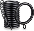 40 PCS Curtain Rings 1.5 in Thickened Metal Drapery Rings - Matte