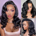 Body Wave 13x6 HD Lace Front Wig for Women - 16in Short Bob