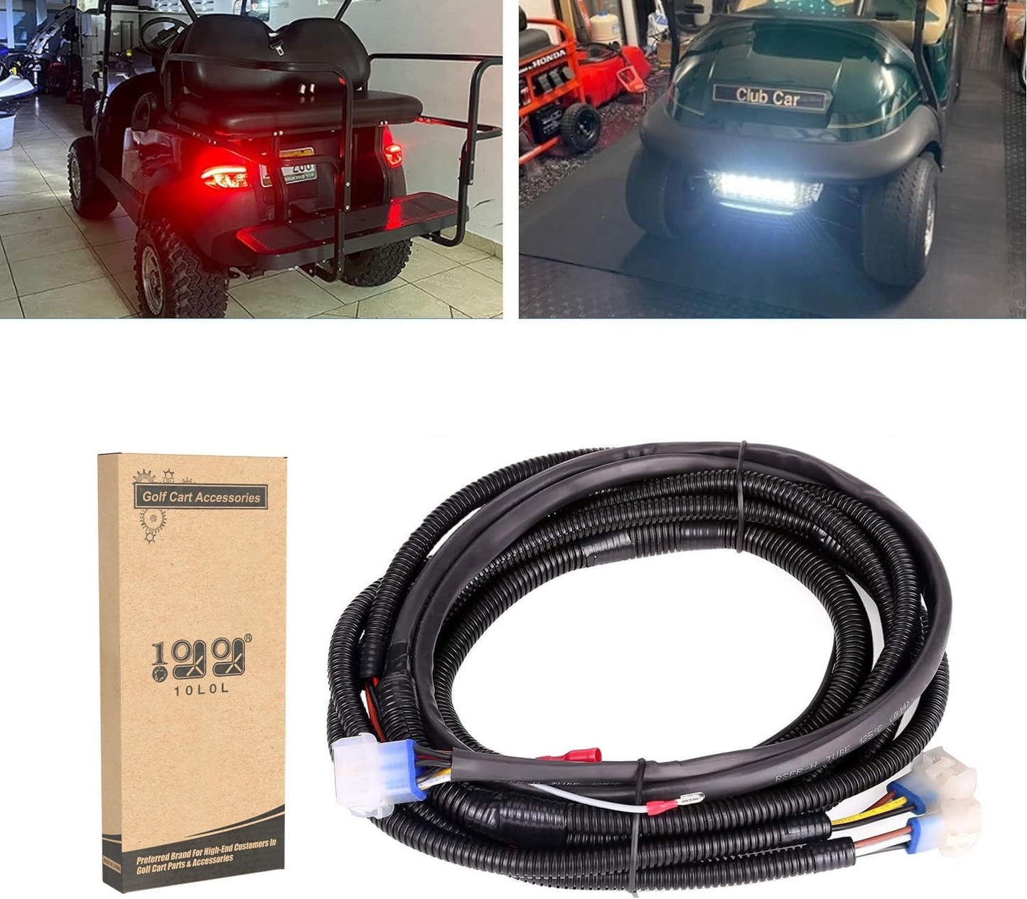 Enhance Visibility with 10L0L Golf Cart Light Harness!