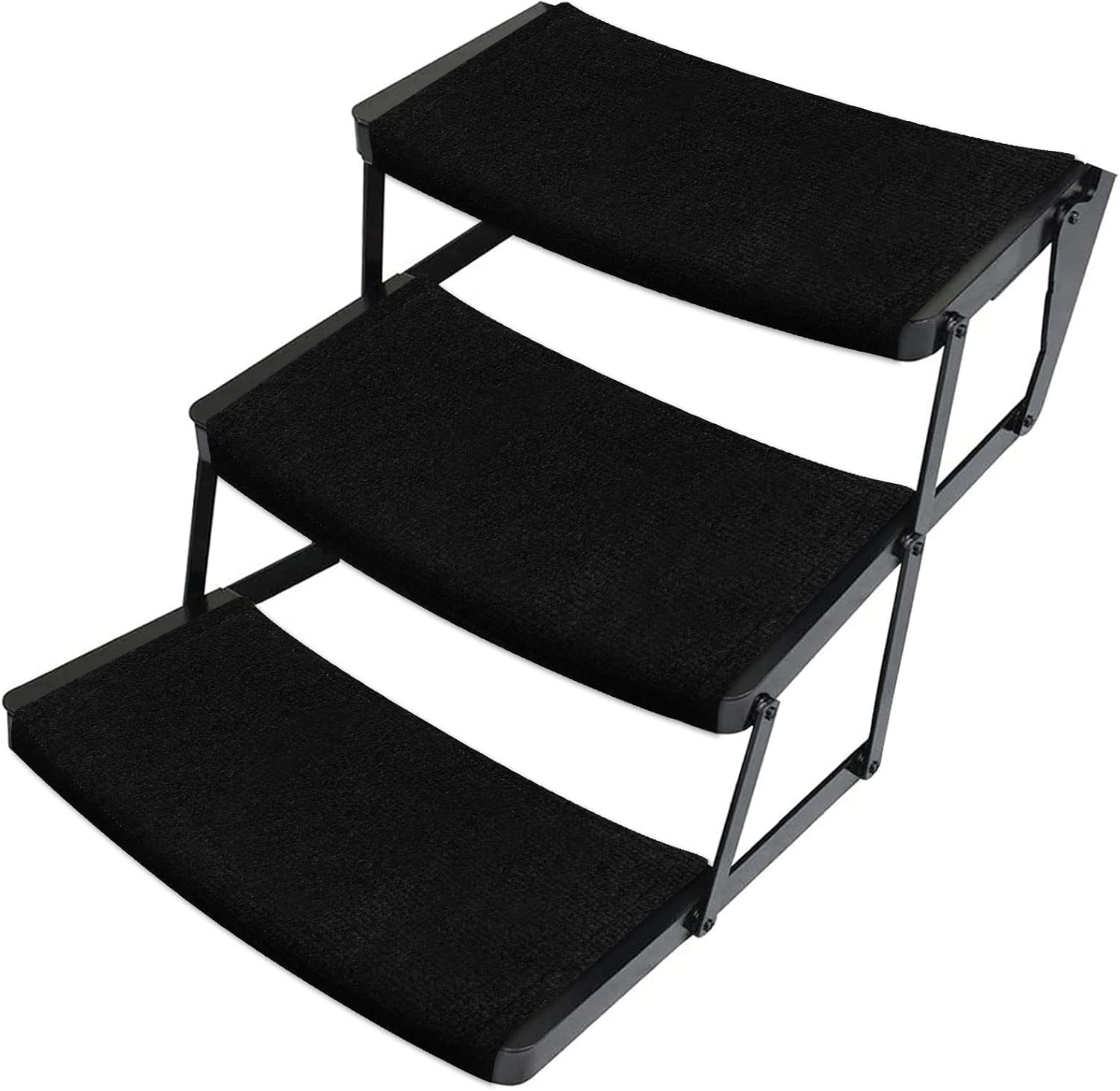 OKBA RV Step Covers for 22 Inch Radius Stairs - 3 Pack Black
