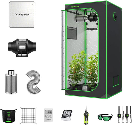 VIVOSUN Complete 32 x 32 x 63-Inch Grow Tent Kit System