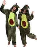 Unisex Adult Onesie Pajamas for Fun Avocado Cosplay Costumes