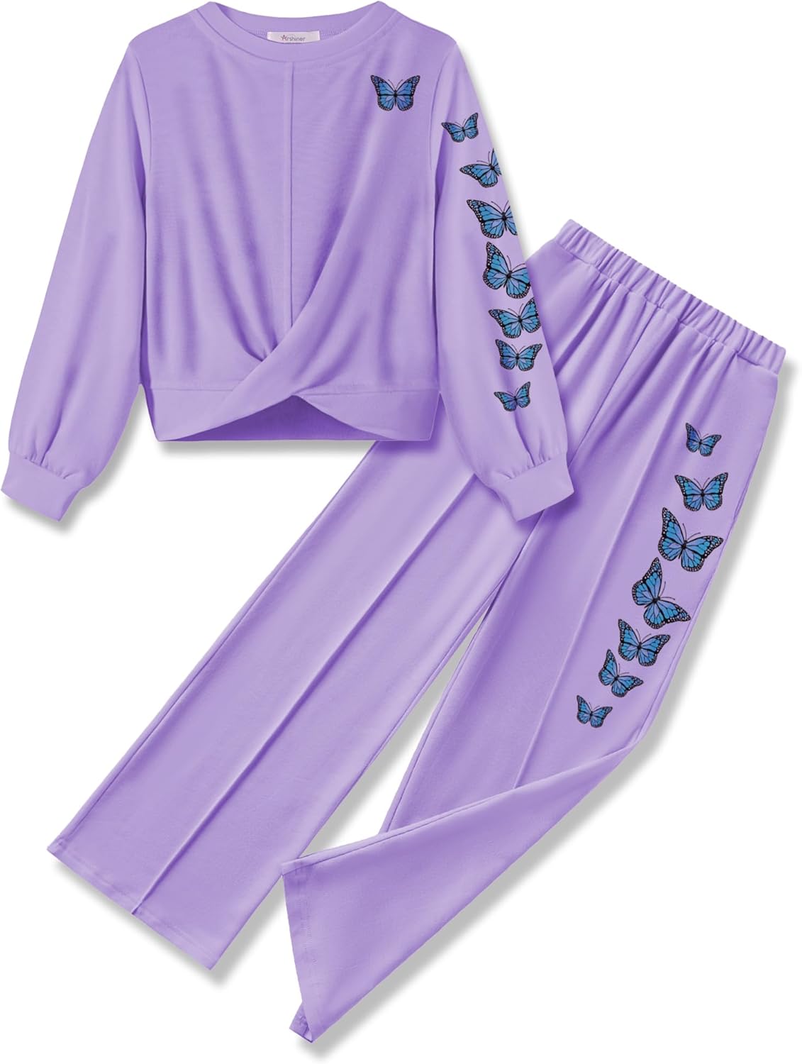 Chic Arshiner Girls 2 Piece Outfits Sweatsuit Set for Kids