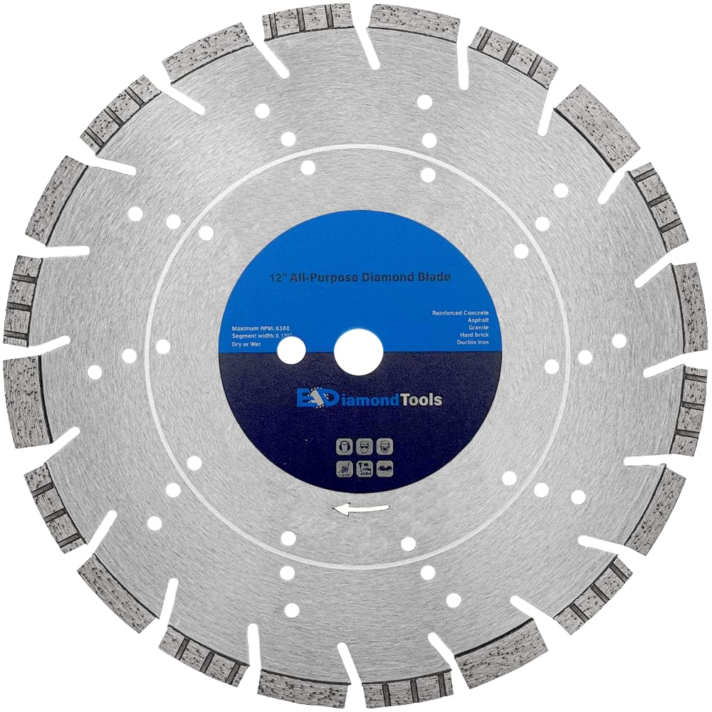 12in All Purpose Diamond Saw Blades for Concrete and Asphalt
