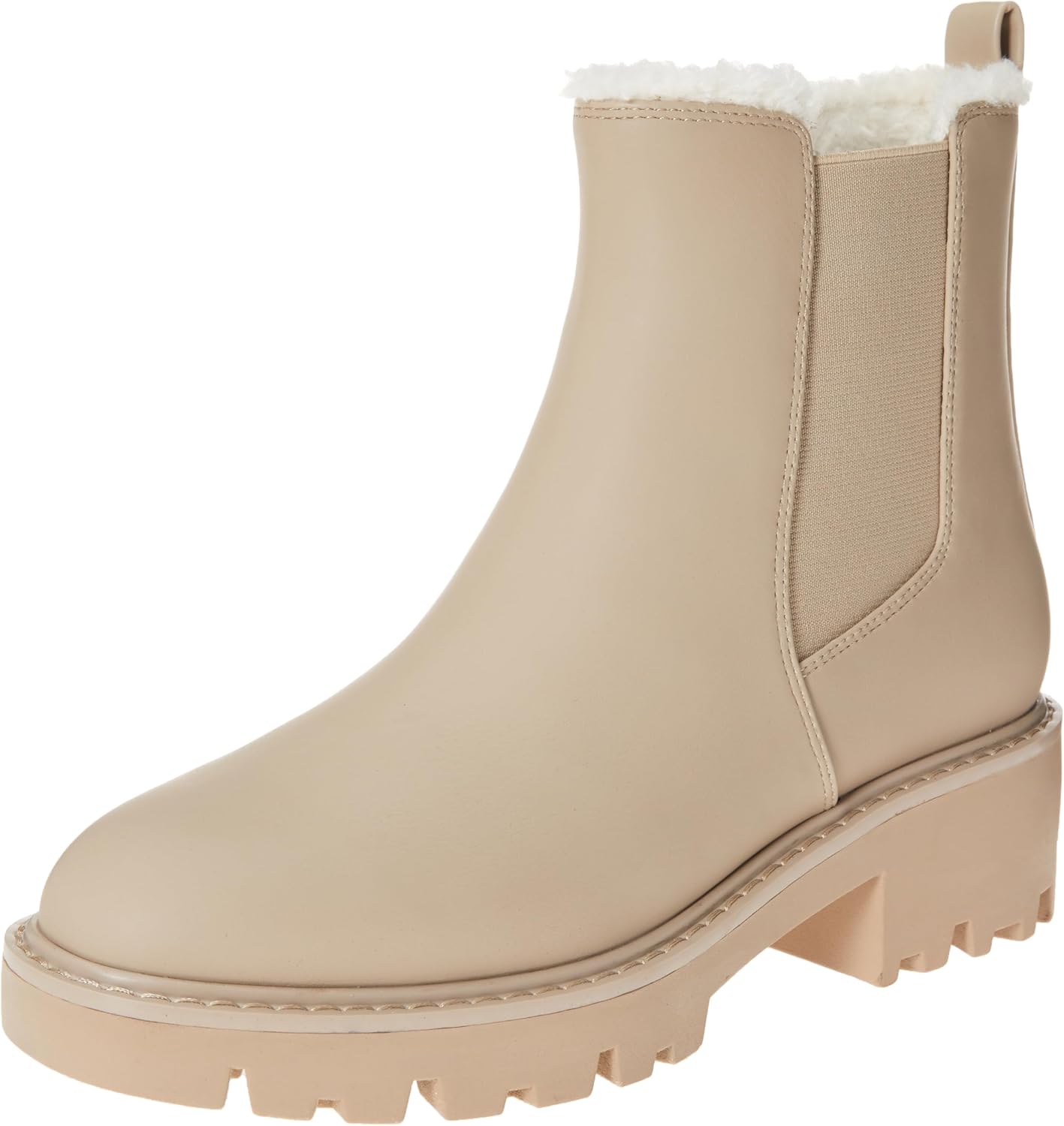 The Drop Women's Campbell Sherpa Chelsea Boot for Comfort