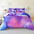Twin Comforter Set for Girls Colorful Galaxy Bedding - Cozy All