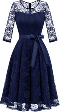 Floral Lace Dress Short Bridesmaid Dresses with Sheer Neckline