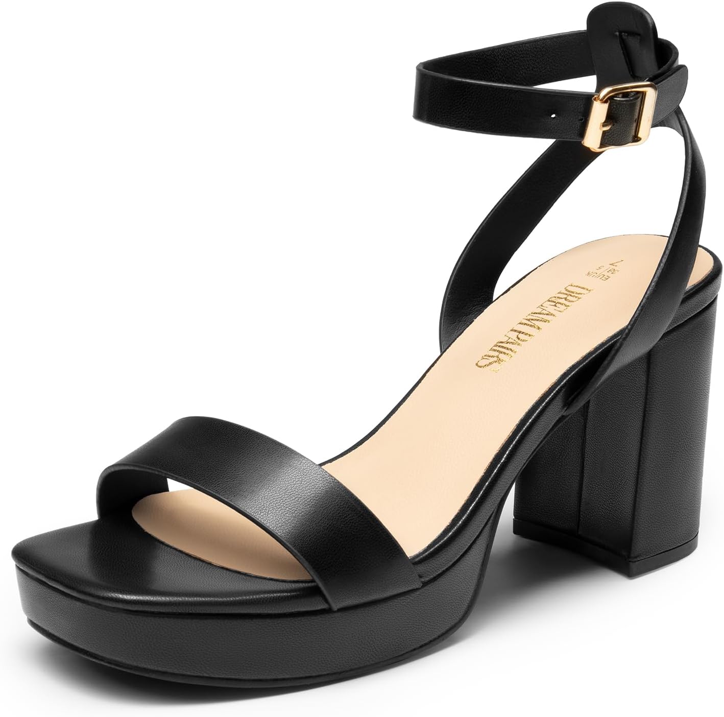 DREAM PAIRS Platform Heels for Women - Stylish Open Toe Design