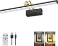 Picture Light 16in Wireless Battery Wall Light BK+GD - Rechargeable