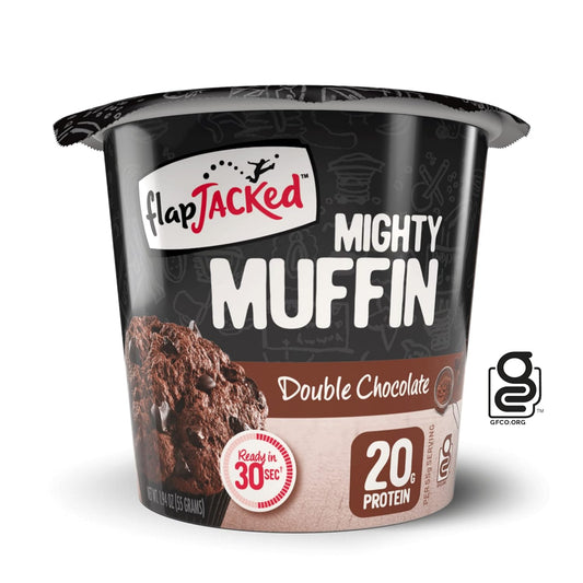 FlapJacked Mighty Muffins Double Chocolate - Protein Packed Treats