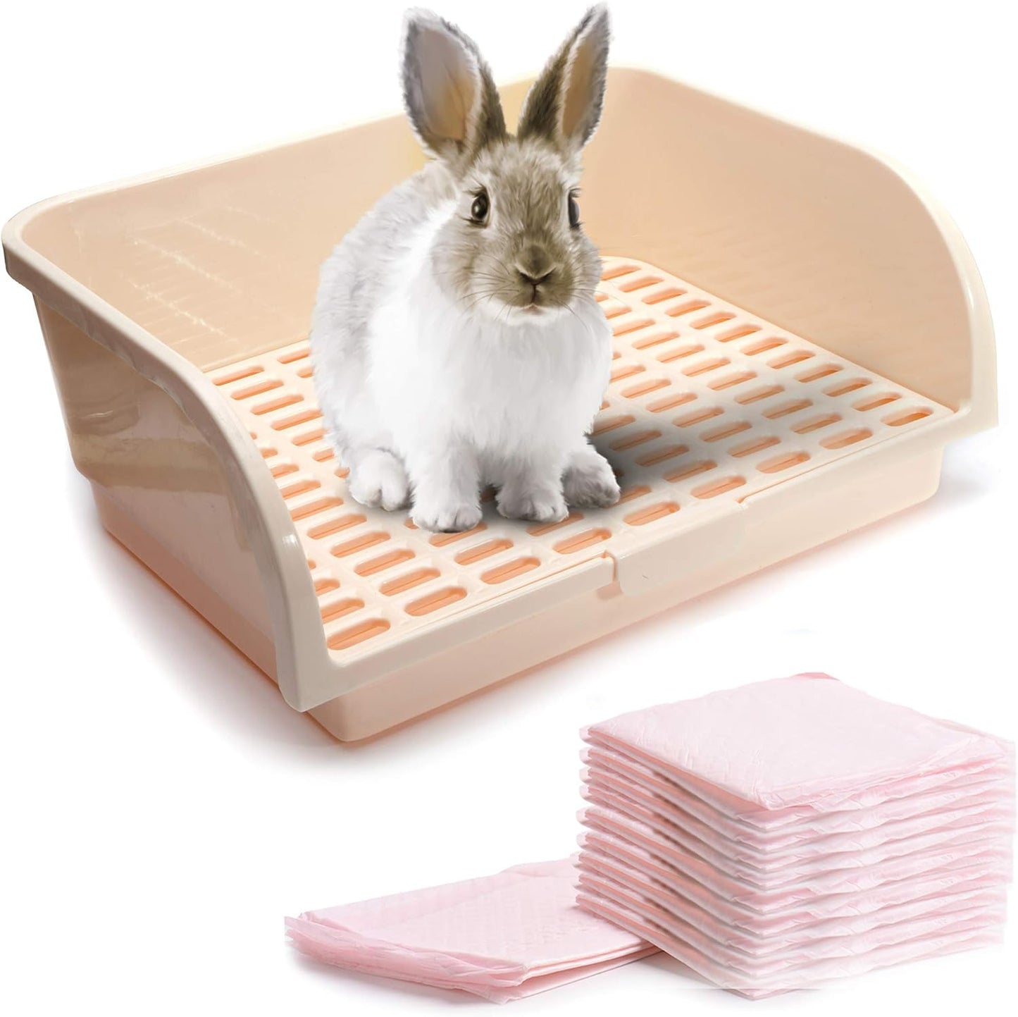 CalPalmy X-Large Rabbit Litter Box for Small Animals