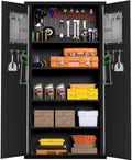 Greenvelly Metal Garage Storage Cabinet with Adjustable Shelves