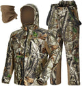 TIDEWE Hunting Clothes for Men with Face Mask - Silent Waterproof