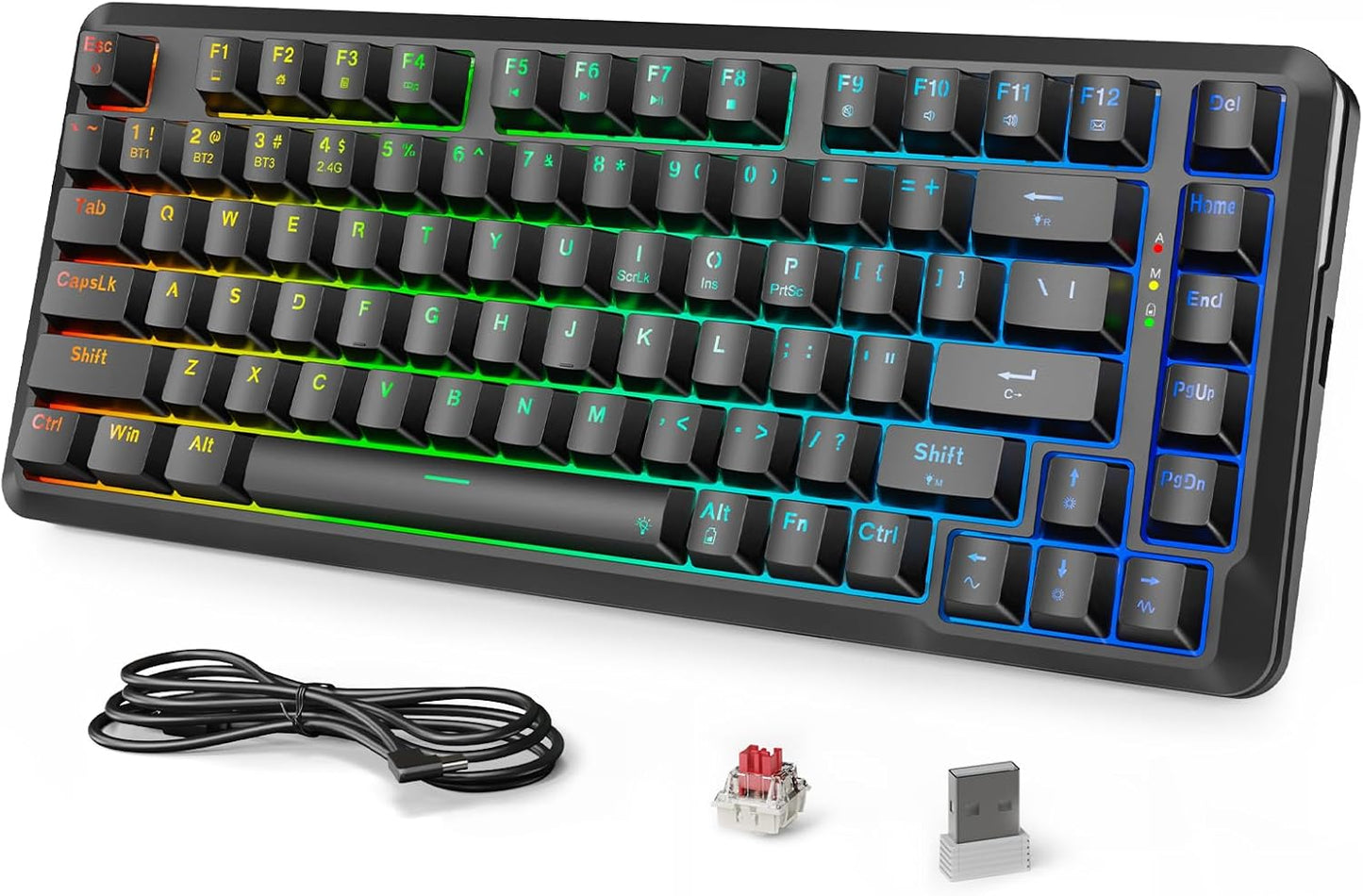 Redragon K713 Wireless Mechanical Keyboard with RGB Lighting