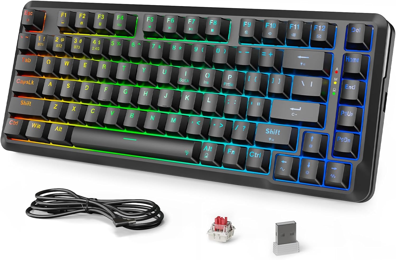 Redragon K713 Wireless Mechanical Keyboard with RGB Lighting
