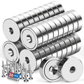 Neodymium Cup Magnets 36 Pack 20lb Holding Power - Strong Pot Magnets
