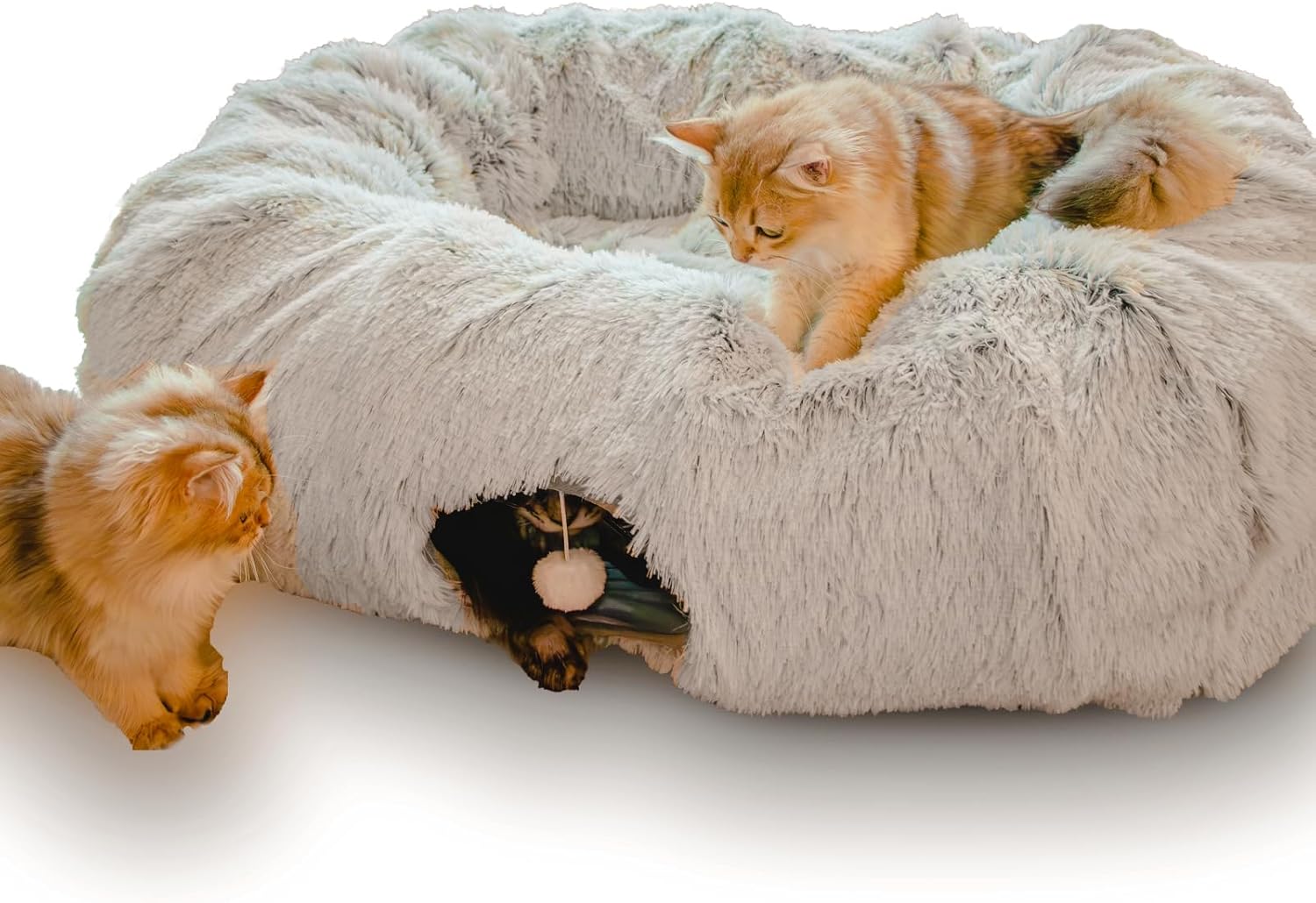 XxingSheep Extra Large Cat Tunnel Bed for Indoor Cats Fun