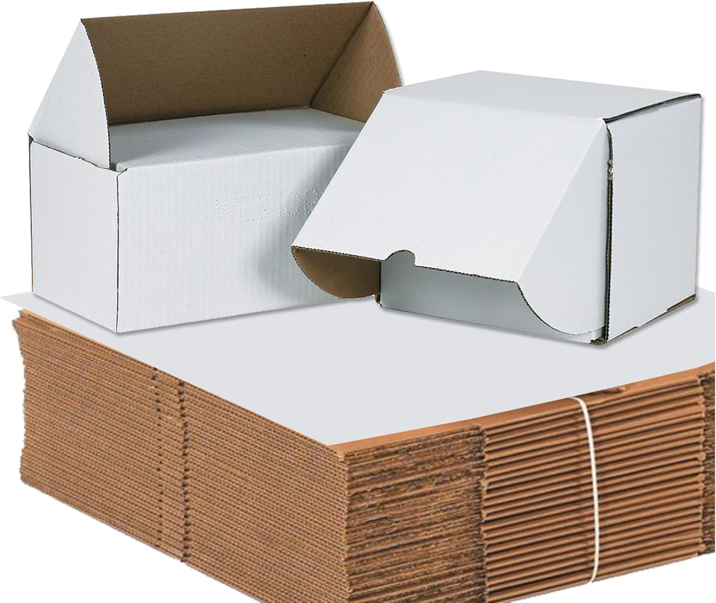 AVIDITI White Shipping Boxes for Small Business & Gift Packing