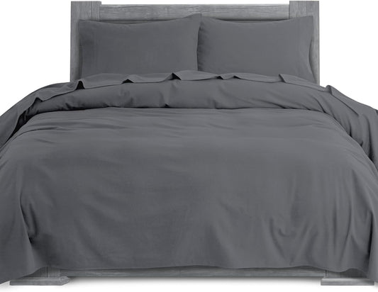 Elegant Comfort Soft 4-Piece Turkish Cotton Flannel Sheet Set