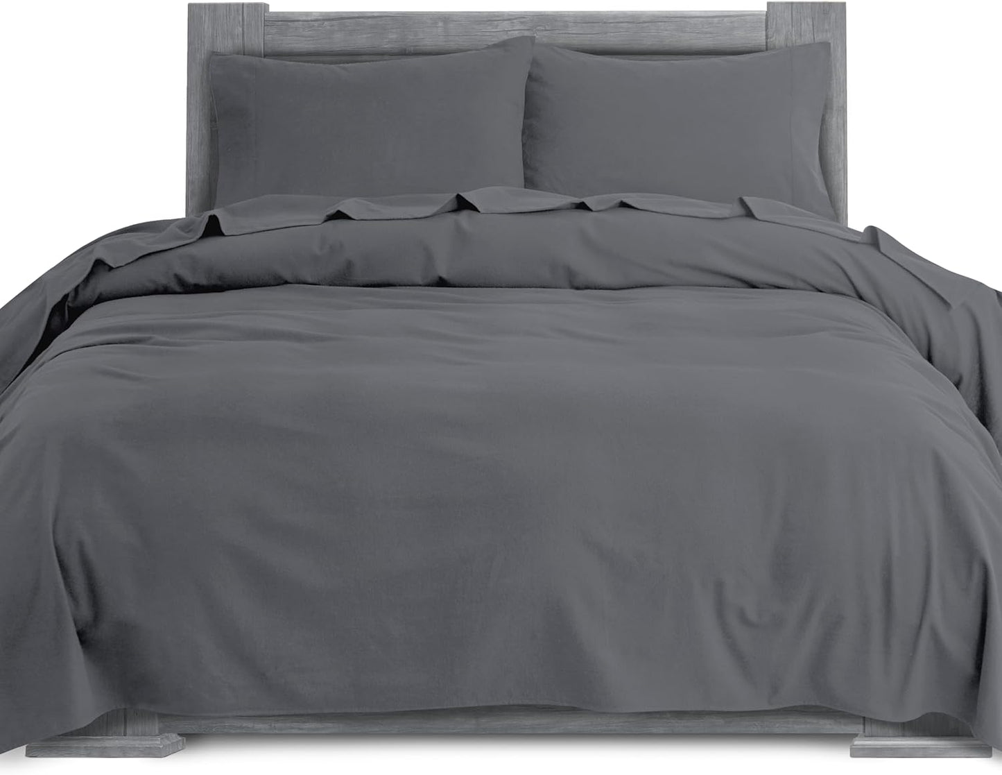Elegant Comfort 100% Turkish Cotton Flannel Sheet Set for Cali King
