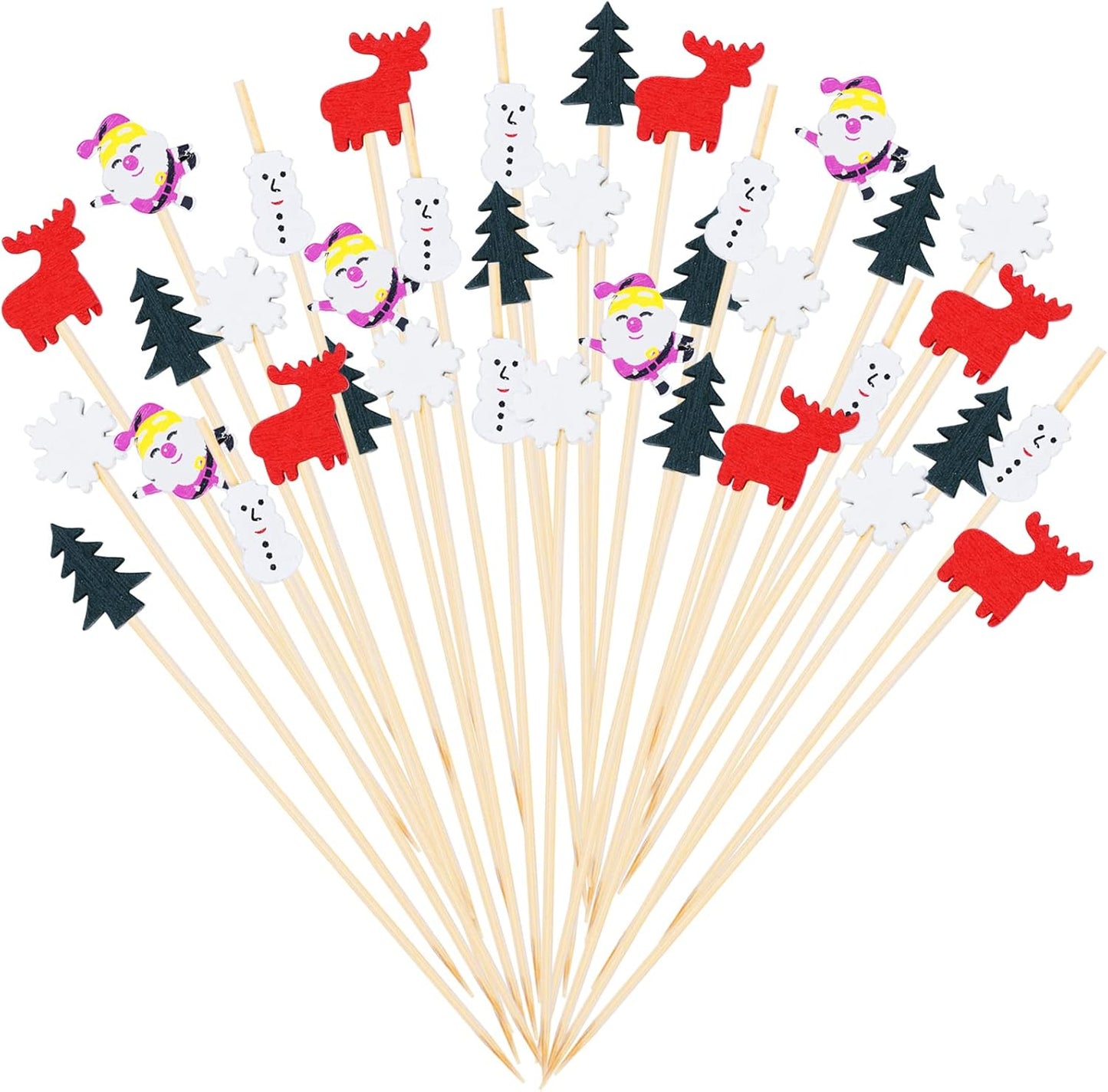 Christmas Cocktail Picks - Festive Food Decor