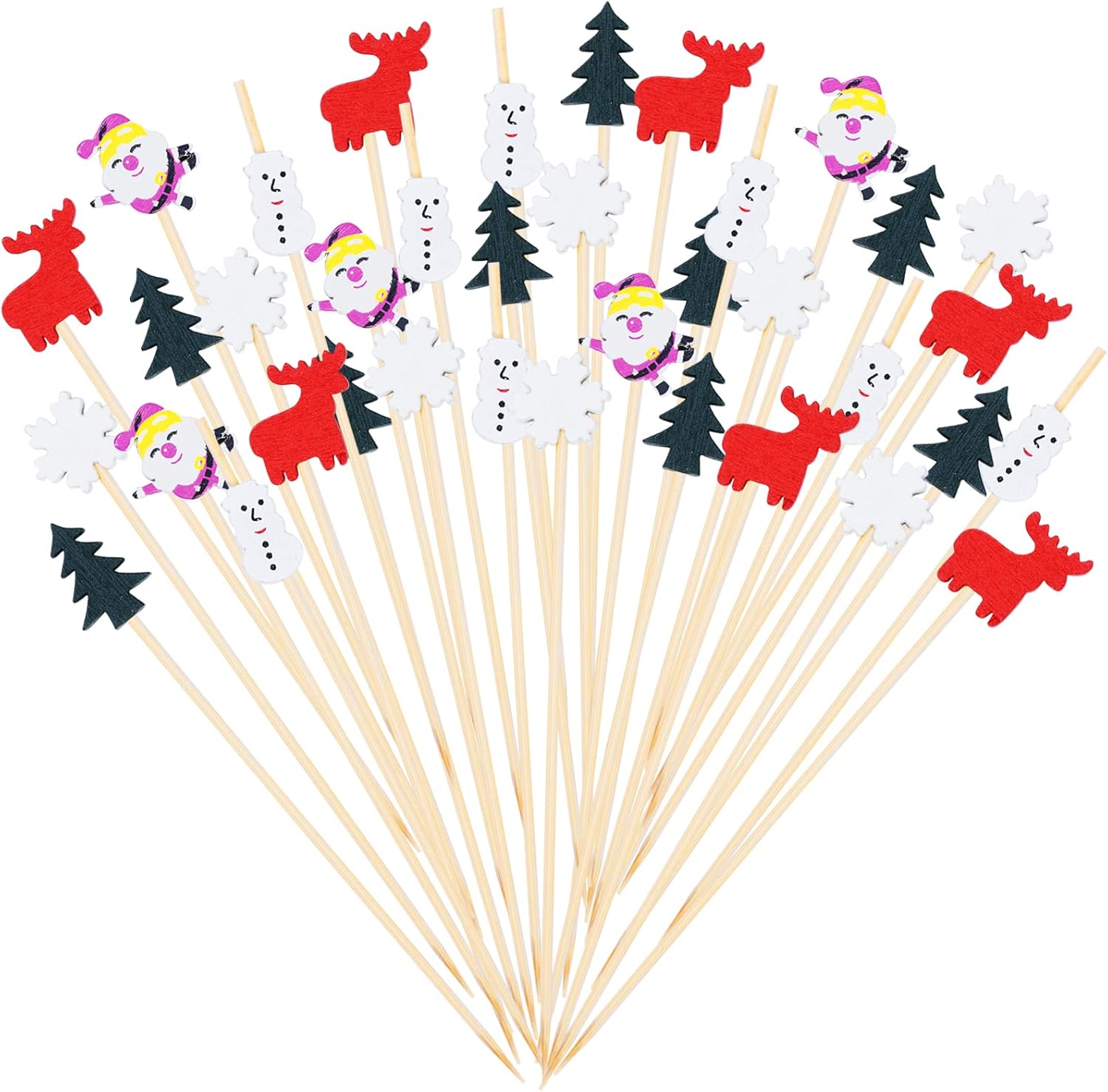 Christmas Cocktail Picks - Festive Food Decor