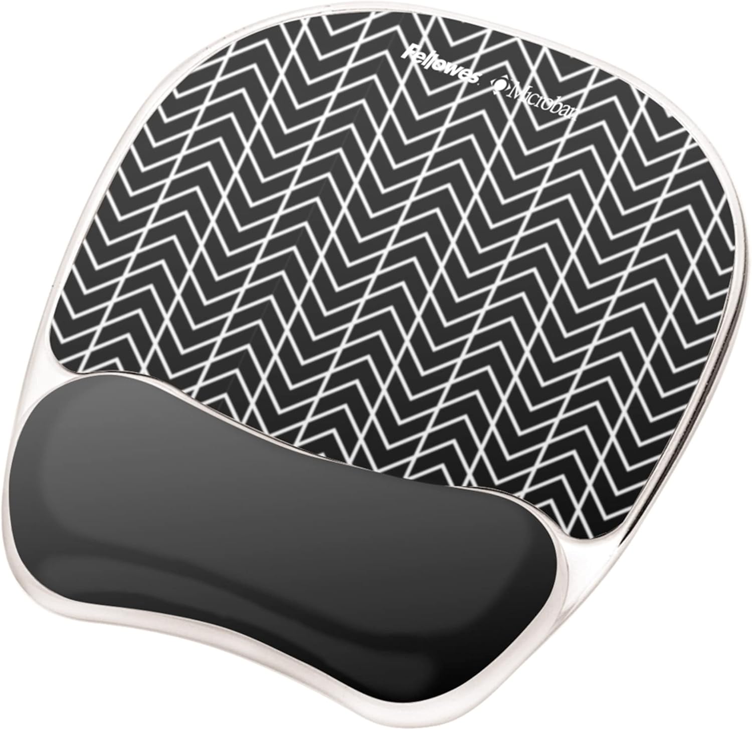 Comfortable Wrist Support: Fellowes Gel Mouse Pad - Black
