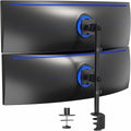 VIVO Dual Ultra-Wide Monitor Desk Mount for Vertical Stacking
