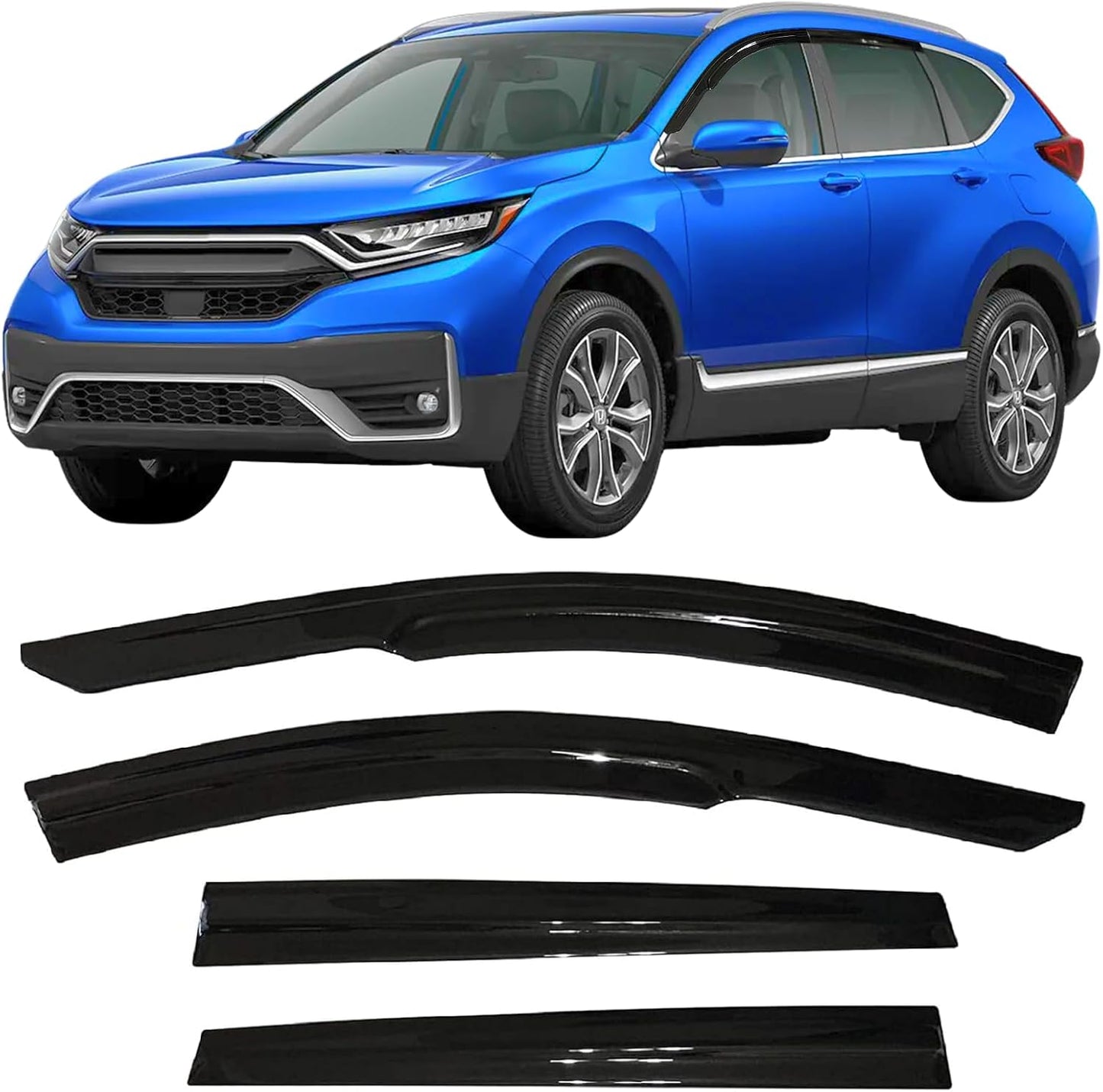 2017-2022 Honda CR-V Tape-On Rain Guards for Side Windows