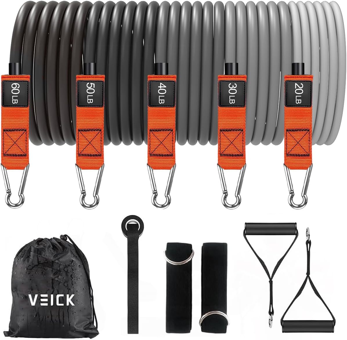 VEICK Resistance Bands Set for Home Workouts and Fitness