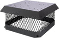 13 in x 13 in Chimney Cap Roof Rain Guard - Galvanized Steel Protector