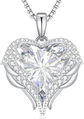Birthstone Angel Wings Necklace for Women - Elegant Gift Idea