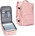 Carry On Backpack for Women 17in Laptop Flight Approved - Pink