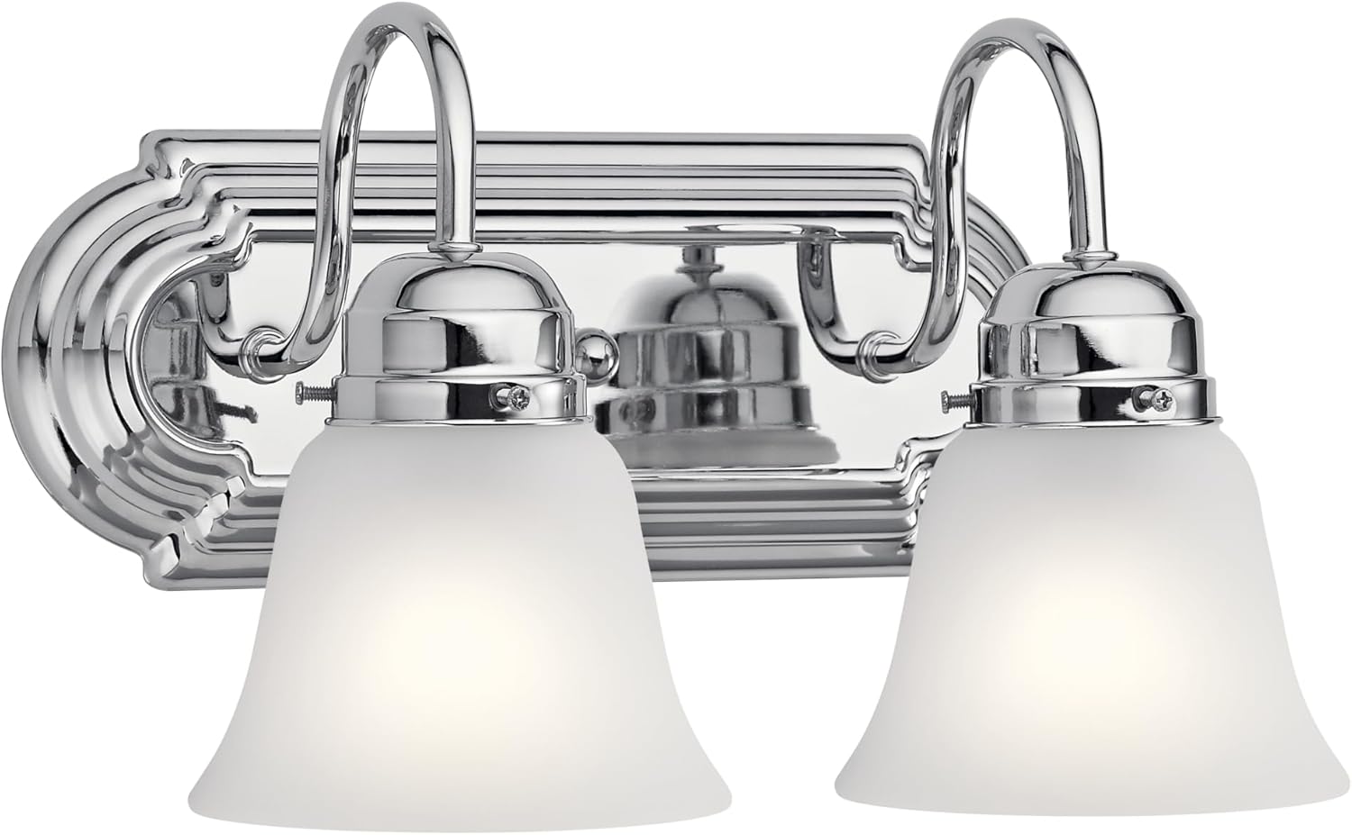 Kichler 12.25in 2-Light Vanity Bath Light in Chrome Finish